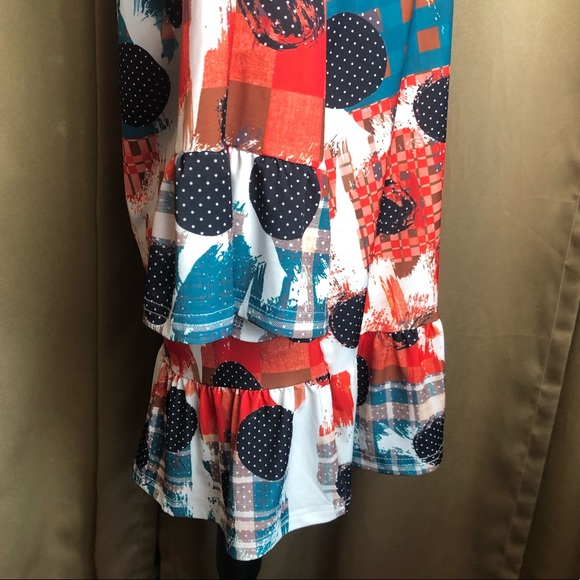 Lily Bell Sleeve Geometric Pattern Shirt - Picture 6 of 13